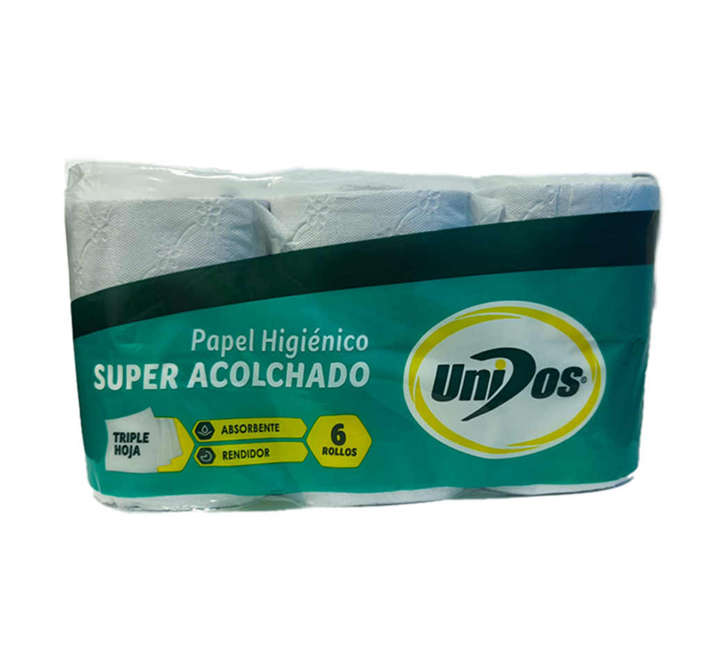Papel Higienico Unidos T.H 6 Rollos 156 Metros