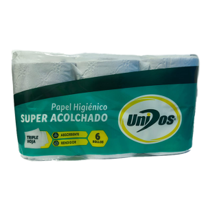 Papel Higienico Unidos T.H 6 Rollos 156 Metros